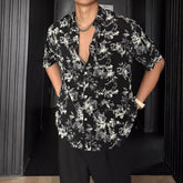 Vacation Style Loose Casual Pendant Short Sleeve Printed Shirt